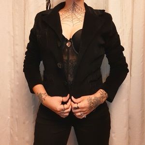 Timing Black Velvet Jacket